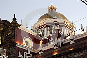 Puebla Cathedral in Puebla city, Mexico