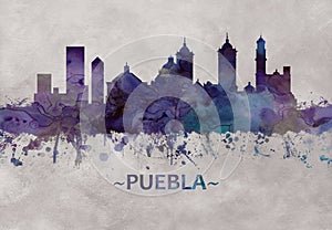 Puebla Mexico skyline