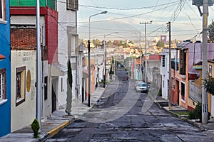 Puebla Mexico Street Scene