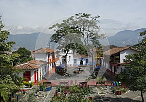 Pueblito paisa in the city of Medellin, Colombia. photo