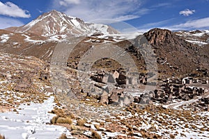 Pueblo Fantasma, an abandoned mining town near San Antonio de Lipez in the Sud Lipez Province, Potosi Department, Bolivia