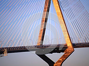 Puente de la Constitucion, called La Pepa, in the bay of Cadiz, Andalusia. Spain. photo