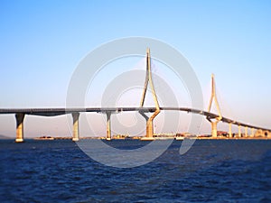 Puente de la Constitucion, called La Pepa, in the bay of Cadiz, Andalusia. Spain. photo