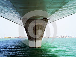 Puente de la Constitucion, called La Pepa, in the bay of Cadiz, Andalusia. Spain. photo