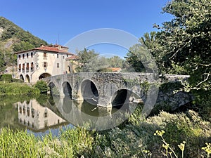 Puente de la Trinidad near Pamplona Spain Navarra