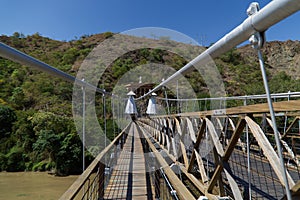 Puente de Occidente near Santa Fe of Antioquia, Colombia photo