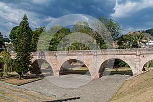 Puente del Humilladero bridge in colonial city Popayan photo