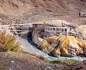 Puente del Inca or Inca Bridge near Cordillera de Los Andes - Mendoza Province, Argentina