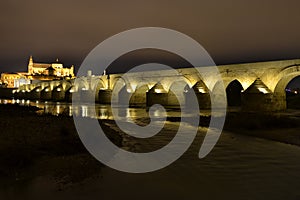 Puente iluminado en larga exposiciÃÂ³n photo