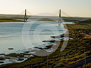 Puente Internacional del Guadiana, Bridge over the Guadiana River in Ayamonte, Huelva. Spain photo