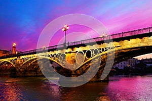 Puente Isabel II bridge Triana Seville Spain photo