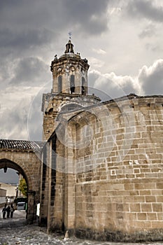 Church of the Crucifixion in the city of Puente La Reina, Spain photo