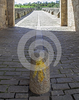 Puente La Reina, Navarre, Spain. Way of St. James pilgrimage route