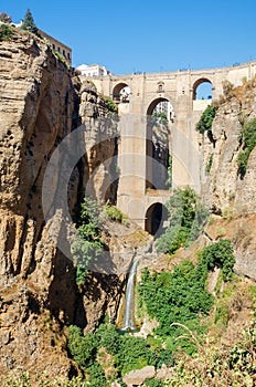 Puente Nuevo Bridge over the Tajo Gorge. Ronda, Andalusia, Spain