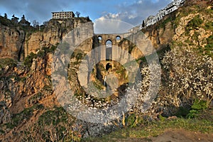 Puente Nuevo and the city of Ronda, Malaga Province, Spain