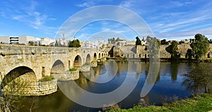 Puente Romano bridge in Merida, Spain