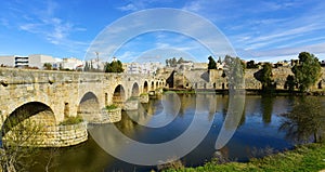 Puente Romano bridge in Merida, Spain photo