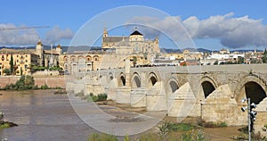 Puente Romano bridge and Mosque-Cathedral of Cordoba