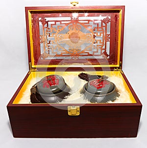 Puer tea in bricket is