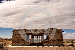 Puerco Pueblo Standing Quiet In Petrified Forest photo