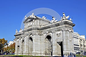 Puerta de Alcala. Alcala gate in Madrid