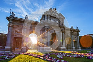 Puerta de Alcala located at Madrid