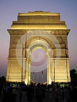 Puerta de la India / noche photo