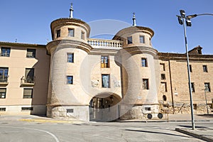 Puerta de Terrer entrance gate at Calatayud city photo