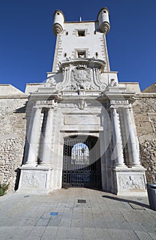 Puerta de Tierra tower, Cadiz, Spain