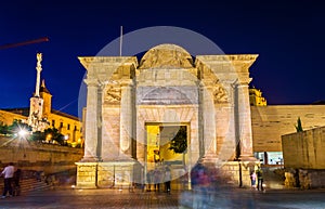 Puerta del Puente, a renaissance gate in Cordoba, Spain