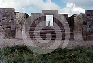 Puerta del Sol - Tiwanaku (Tiahuanaco), pre-Columbian archaeological site, Bolivia