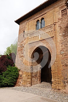 Puerta del Vino of Alhambra in Granada, Andalusia
