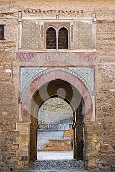 Puerta del Vino in the Alhambra in Granada, Spain photo