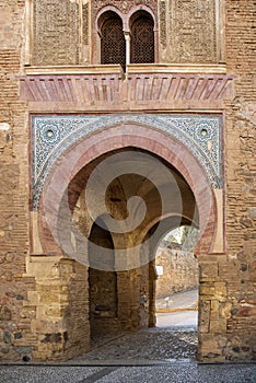 Puerta del Vino in the Alhambra in Granada, Spain photo