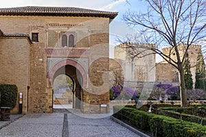 Puerta del Vino in the Alhambra in Granada, Spain photo