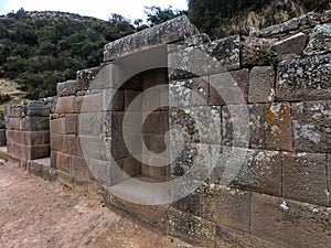 Puerta en complejo arqueologico Intihuatana o Pumacocha photo