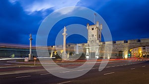 Puertas de Tierra Cadiz Spain by Night photo