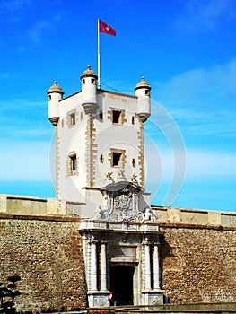 Puertas Tierra in the bay of CÃÂ¡diz, AndalucÃÂ­a. Spain. photo