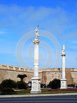 Puertas Tierra in the bay of CÃÂ¡diz, AndalucÃÂ­a. Spain. photo