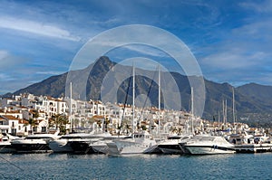 Puerto Banus in Marbella, Spain