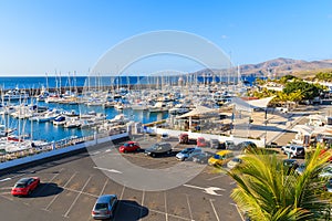 View of Puerto Calero marina