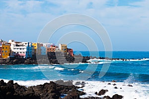 Puerto de la Cruz city beach Maria Jimenez. Canary Islands. Spain.