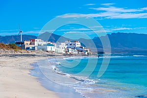 Puerto de la cruz at Jandia peninsula at Fuerteventura, Canary Islands, Spain photo