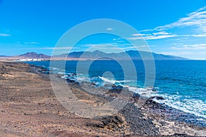 Puerto de la cruz at Jandia peninsula at Fuerteventura, Canary Islands, Spain photo
