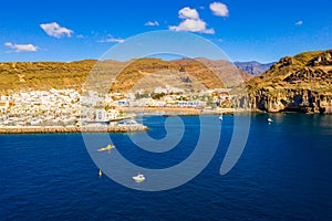 Puerto de Mogan town on the coast of Gran Canaria island