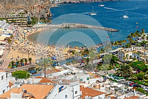 Puerto de Mogan town on the coast of Gran Canaria island, Spain