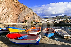 Puerto de Sardina - colorful traditional fishing village in Gran Canaria. Canary islands