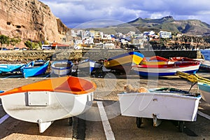 Puerto de Sardina - traditional fishing village in Gran Canaria. Canary islands photo