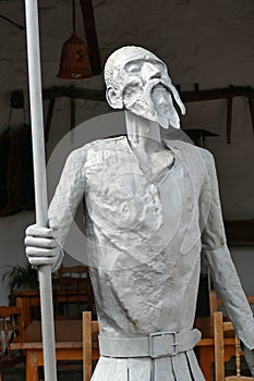 Life sized sculpture of Don Quixote de la Mancha photo