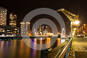 Puerto Madero (habor) modern part of Buenos Aires Argentina